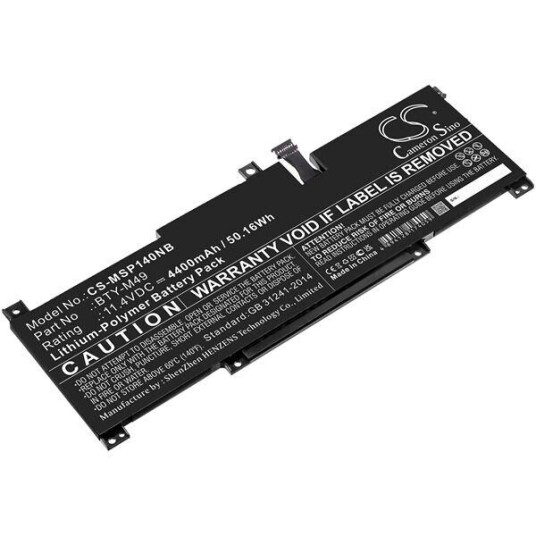 MSI Modern-14-B11SB batteri (4400 mAh 11.4 V, Sort) MSI Modern-14-B11SB batteri (4400 mAh 11.4 V, Sort)