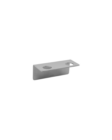 Meraki Bottle Hanger 2 Holes Brushed Silver Finish