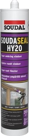 Solar Plus Soudaseal HY20 Hybrid Polymer Fugemasse Sort 290ml