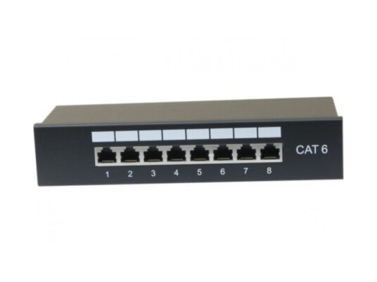 Dexlan 754720 Rj-45 Sort Metall Rackmontering 1U 210 Mm