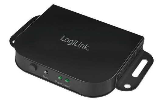 LogiLink Splitter 4K / 60Hz Pro 1 to 2X HDMI, mounting bracket