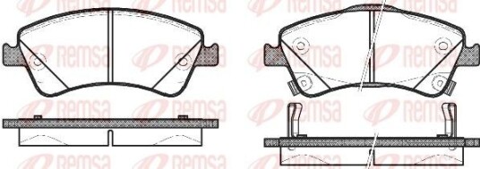 Bremseklosser REMSA 1341.02 Bremseklosser REMSA 1341.02