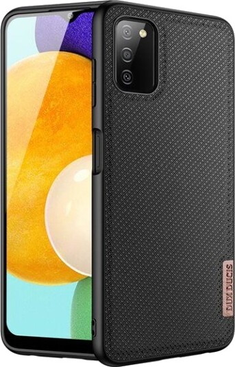 Dux Ducis Fino Case Cover Covered With Nylon Material Samsung Galaxy A03s Black
