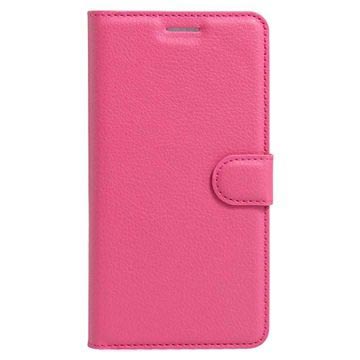 iPhone 7/8/SE (2020)/SE (2022) Textured Lommebok-deksel Varm Rosa