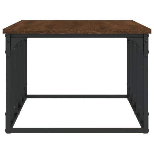 vidaXL Salongbord brun eik 100x50x35,5 cm konstruert tre