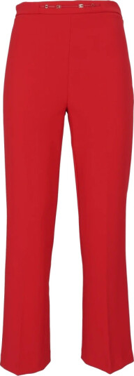 Elisabetta Franchi Dame Bukser Rød XL,