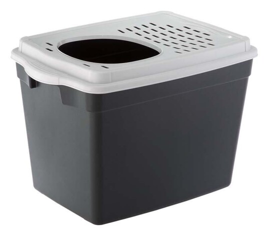 Ferplast Litter Box Jumpy Black/White 38.8X57.5X39Cm (776.0060)