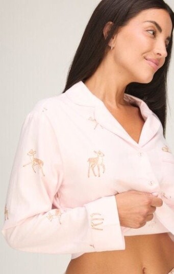 Hunkemöller Pyjamasjakke Woven Rosa