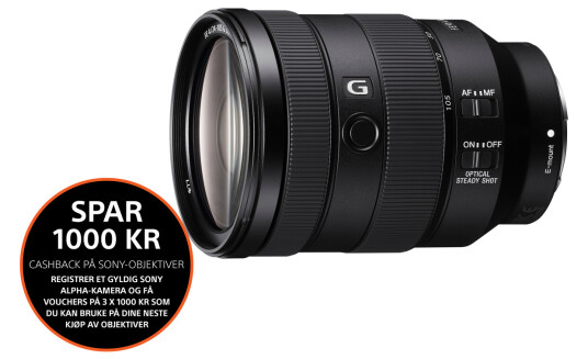 Sony G Standardzoom-objektiv (FE 24-105mm) f/4 - Svart