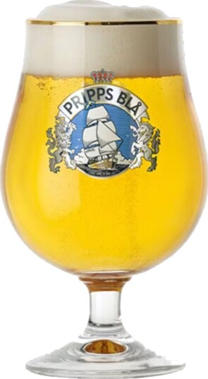 Generic 6-Pak Ølglass 40cl Pripps Blå Ølkopp Glass til Øl