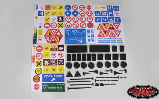 RC4WD X0035 Scale Signs Set