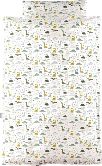 Nørgaard Madsens Sengetøy Voksen Hvit m. Dinosaur Nørgaard Madsens Voksen Sengetøy Voksen