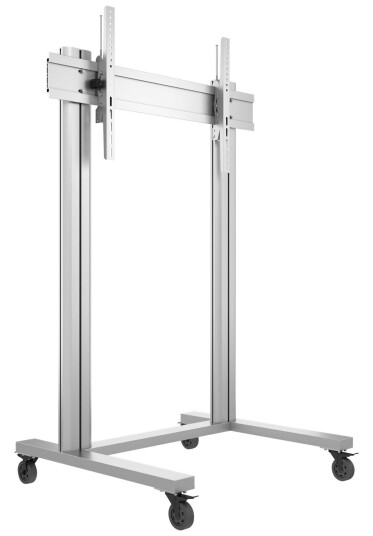Multibrackets M Public Display Stand 180 Dual Pillar Wheelbase stativ - for flatpanel - sølv