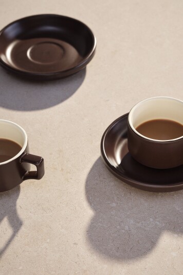 Jotex Kaffekopp Med Sidetallerken 2pakke brun/naturhvit THELMA 2189514030 Jotex Kaffekopp Med Sidetallerken 2pakke brun/naturhvit THELMA 2189514030