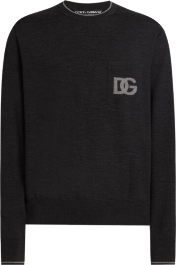 Dolce & Gabbana Herre Strikkevarer Grå L,