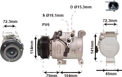 VAN WEZEL 2701K702 AC-kompressor