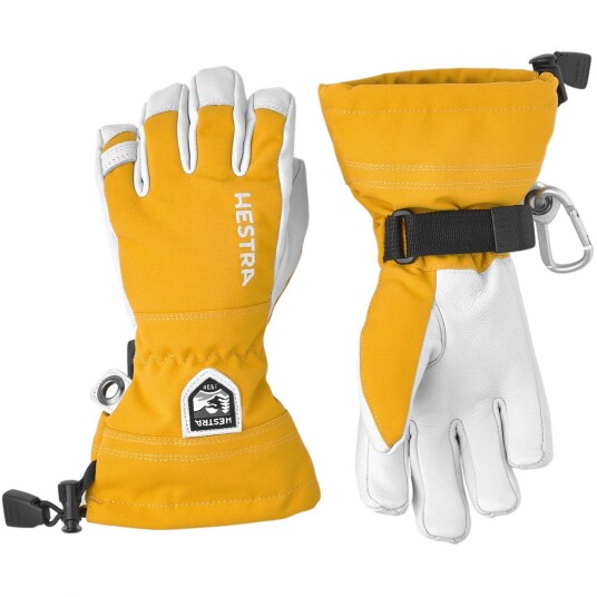 Hestra Army Leather Heli Ski Jr, Skihansker, Junior, Mustard 5 Hestra Army Leather Heli Ski Jr, Skihansker, Junior, Mustard 5
