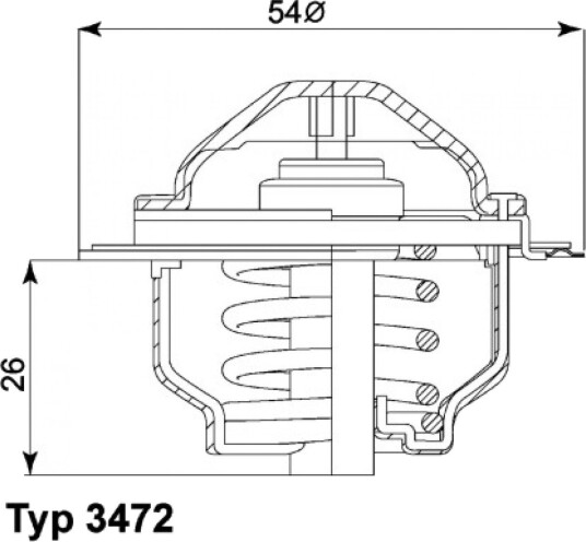Termostat kjølemiddel WAHLER 3472.87D