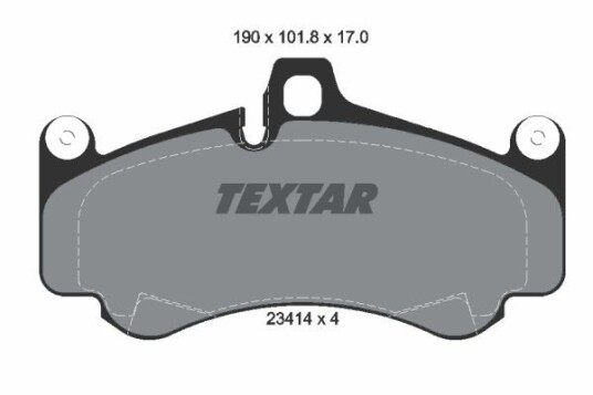 Bremseklosser TEXTAR 2341401 Bremseklosser TEXTAR 2341401