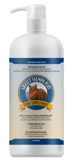 Grizzly Lakseolje Plus 1000 ml