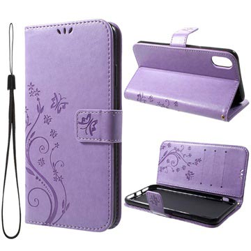 Butterfly Series iPhone XS Max Lommebok-deksel Violet