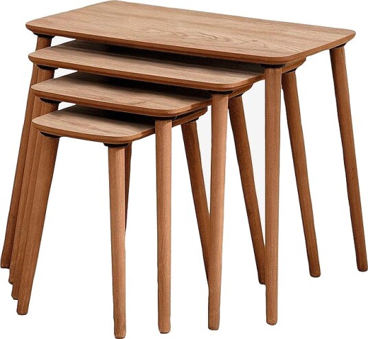 Hanah Home Settbord 4 deler Luci Brun Hanah Home Settbord 4 deler Luci Brun