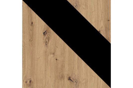 Ines Vitrineskap 40x51 cm LED belysning Eik/Svart Ines Vitrineskap 40x51 cm LED belysning Eik/Svart