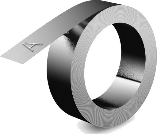 DYMO Märkband stål 12mm u lim