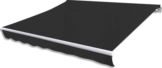 vidaXL Elektrisk Markise 6 x 3 m Antrasitt 100% Polyester