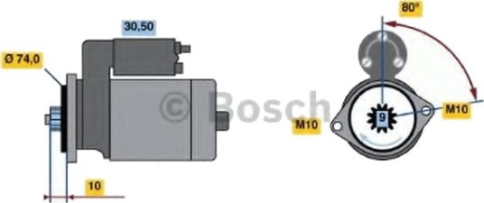 BOSCH 0 986 018 701 Starter BOSCH 0 986 018 701 Starter
