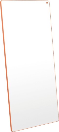 Nobo Move & Meet Ekstra Whiteboardtavle 180X90 Cm Oransje Ramme, Stål, Horisontalt/Vertikalt, Bærbar, Magnetisk