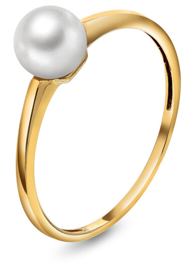 Pan Jewelry Ring i gull med kultivert fvp størrelse Ring i gull med kultivert fvp 50