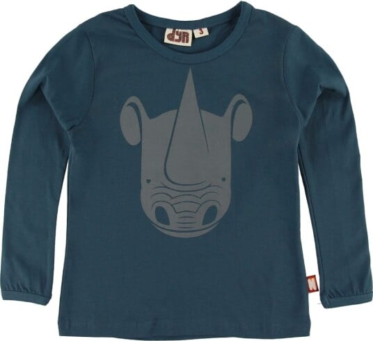 DYR Genser Mammal Dark Ocean m. Neshorn DYR 6 år (116) Genser Blå