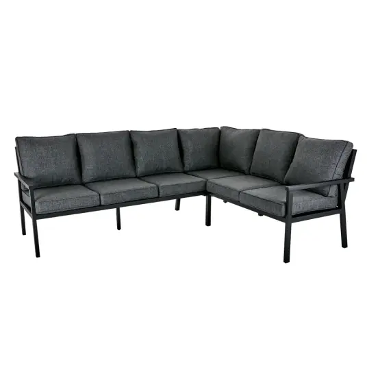 Brafab Rana hjørnesofa høy 252x195 cm svart Brafab Rana hjørnesofa høy 252x195 cm svart