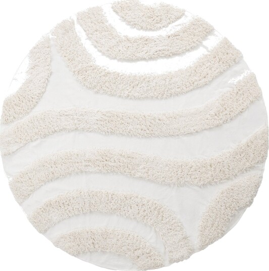 Rundt teppe Sivota Natural Cotton Shaggy off white Størrelse: Ø 200 cm Rundt teppe Sivota Natural Cotton Shaggy off white Størrelse: Ø 200 cm