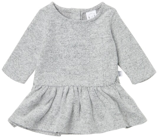 Luca &  Lola Olga Kjole Baby Grey Melange 62