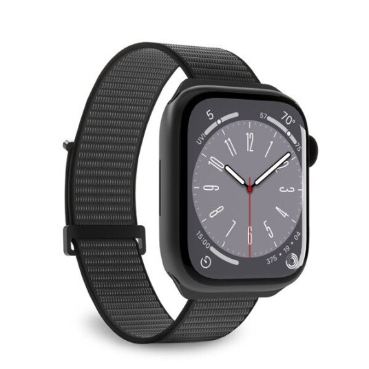 Puro Apple Watch Band 38-41 mm nylon wristband, Black Puro Apple Watch Band 38-41 mm nylon wristband, Black