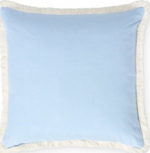 Lexington Home Linen/Cotton Fringe Pillow Cover - Blue - 50X50 Lexington Home Linen/Cotton Fringe Pillow Cover - Blue - 50X50