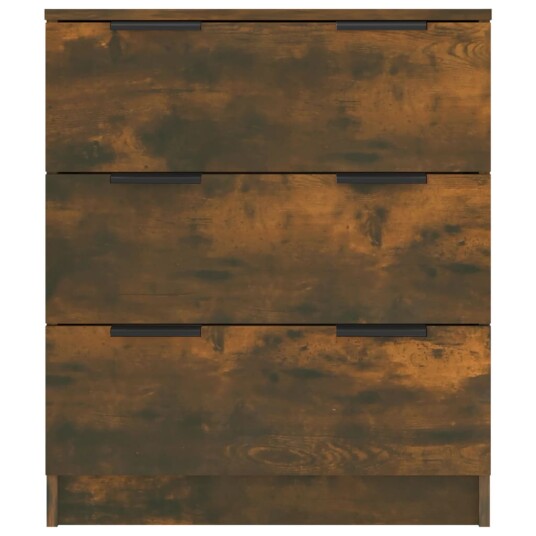 vidaXL Skjenk røkt eik 60x30x70 cm konstruert tre