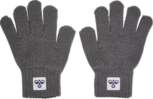 Hummel Hmljr Strikkede Vanter 2-Pack Dark Gull Gray 8-12 år