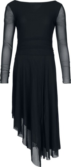 Black Premium by EMP Middellang kjole Essential Draped Kjole S til XXL Damer svart