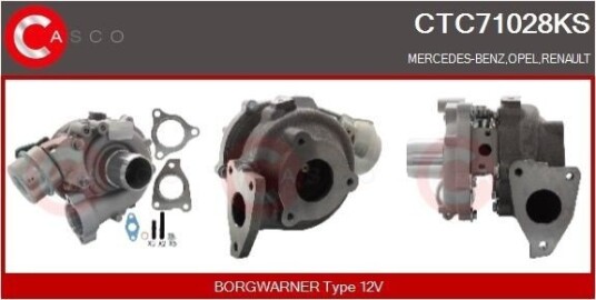Turbolader CASCO CTC71028KS Turbolader CASCO CTC71028KS