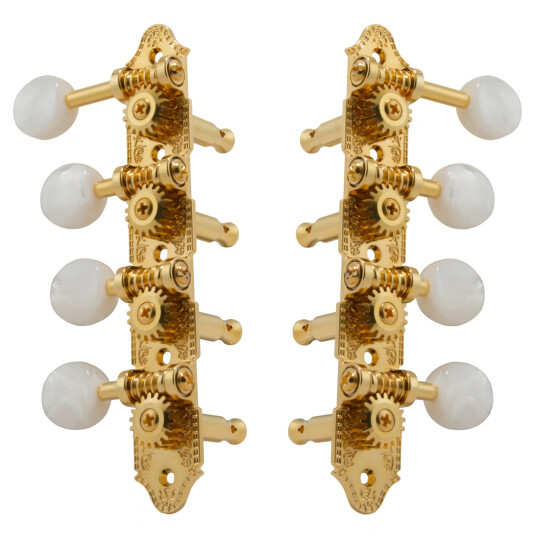Grover 309fg Professional Mandolin Gull Heads, Standard 4 + 4, For "F"-Style Grover 309fg Professional Mandolin Gull Heads, Standard 4 + 4, For "F"-Style