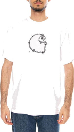Carhartt WIP Wip Barbwire C T Shirt White S