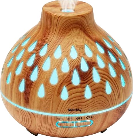 Aroma Diffuser Luftfukter 400ml – LED lys stillegående Aroma Diffuser Luftfukter 400ml – LED lys stillegående