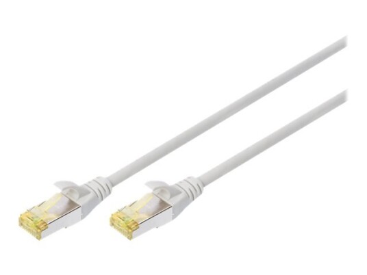Digitus Koblingskabel Rj-45 Hann Til Rj-45 Hann 2 M Sftp Cat 6A Med Støvel Uten Hindringer Grå En Pakke 10