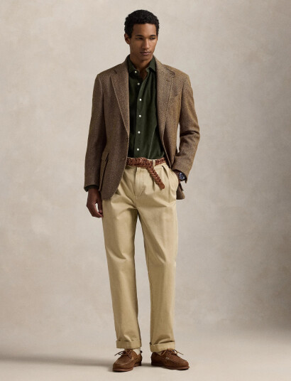 Polo Ralph Lauren Custom Fit Corduroy Shirt - Khaki green - S