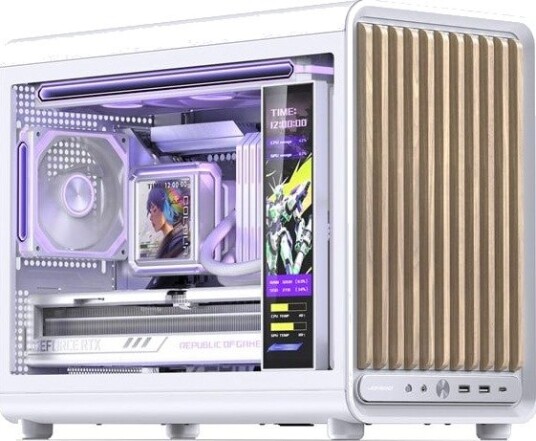 Jonsbo D33 Wood Kabinett Minitower Hvit D33 WD/White