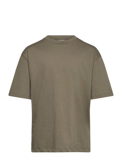 Enkel Studio Basic O Neck Tee S/S Khaki green 122 Enkel Studio Basic O Neck Tee S/S Khaki green 122