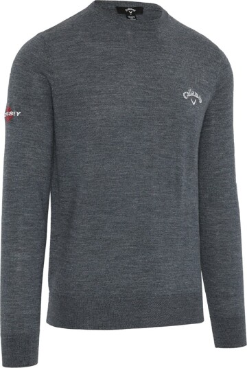 Callaway Crew Neck Merino Mix Sweater Golfgenser herre Steel Heather XX Large